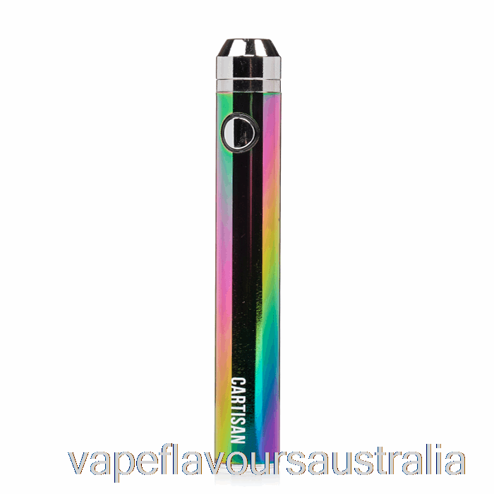 Vape Australia Cartisan Button VV 1300 510 Battery Rainbow